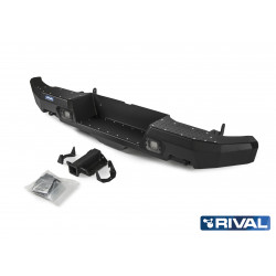 RIVAL rear bumper - Aluminum - Toyota Hilux (2011/15 & 2015+) - With LED lights (NOT CE)