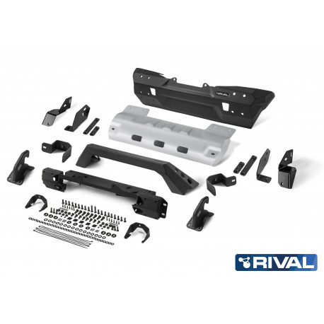 RIVAL front bumper - Aluminum - Jeep Wrangler JK/JL (2007+) - WITHOUT LED lights (NOT CE)