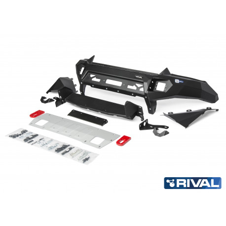 RIVAL front bumper - Aluminum - Isuzu D-Max (2017-2020) - With LED lights (NON CE)