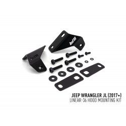 Lazer - Jeep Wrangler JL (2017+) - Kit de montage sur le capot (Pour Linear-36)