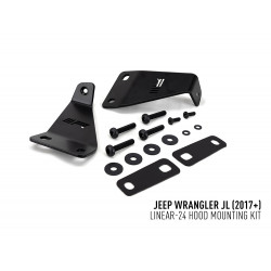 Lazer - Jeep Wrangler JL (2017+) - Kit de montage sur le capot (Pour Linear-24)