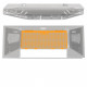 Alu-Cab - Plaque "Molle" panneau avant pour ModCAP & Canopy Camper (DC et EC)