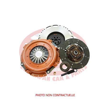 CLUTCH KIT TWIN PLATE STRENGTHENS + FLYWHEEL LIGHTENED NISSAN PATROL Y61 (4.8L - TB48E - 98 / -) XTREME OUTBACK (Ceramics)